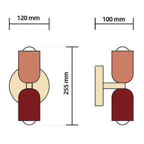 Luz Arandela de Parede Dupla Minimalista