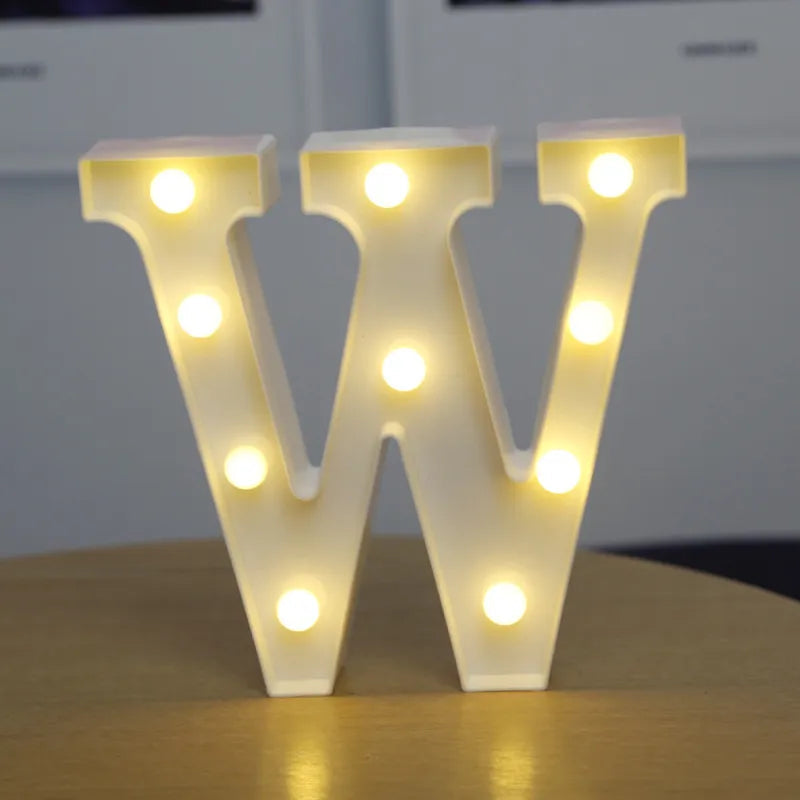 Luzes de Letras LED Decorativa