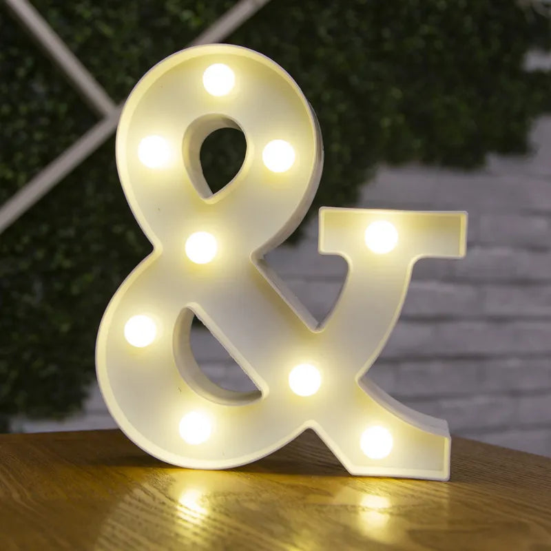 Luzes de Letras LED Decorativa