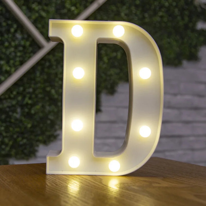 Luzes de Letras LED Decorativa