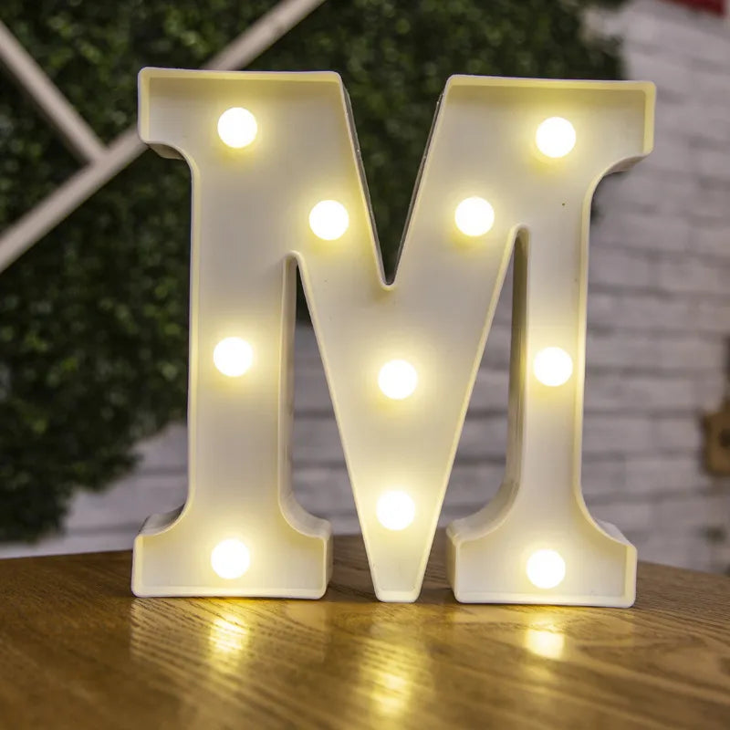 Luzes de Letras LED Decorativa