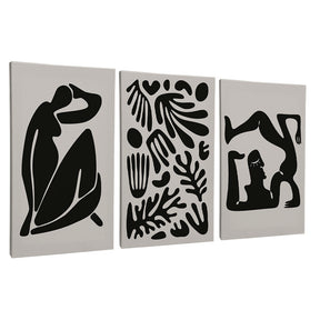 Kit 3 Quadros Decorativos Henry Matisse Escultura PB