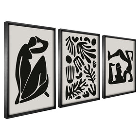 Kit 3 Quadros Decorativos Henry Matisse Escultura PB