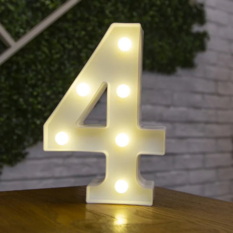 Luzes de Letras LED Decorativa