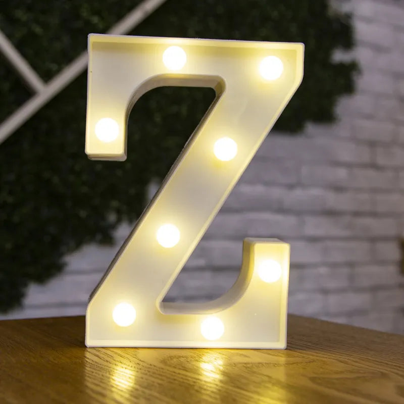 Luzes de Letras LED Decorativa