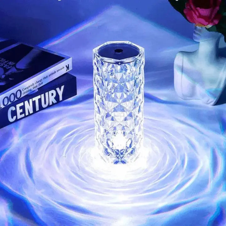 Luminária de Luxo Cristal Light 16 Cores - Sensível ao Toque + Controle Remoto