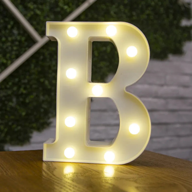 Luzes de Letras LED Decorativa