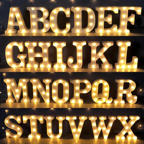 Luzes de Letras LED Decorativa