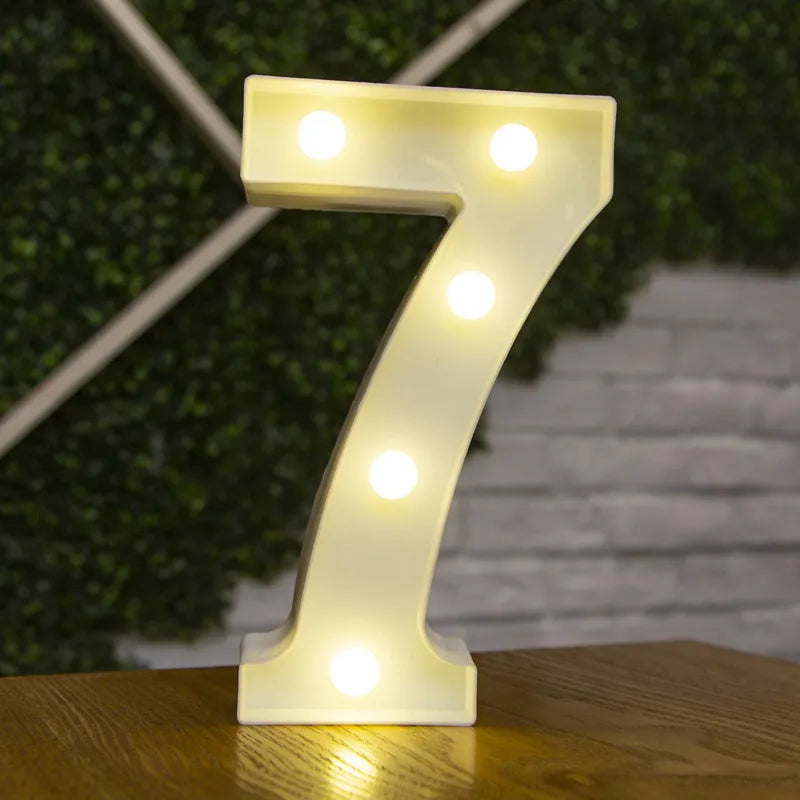 Luzes de Letras LED Decorativa