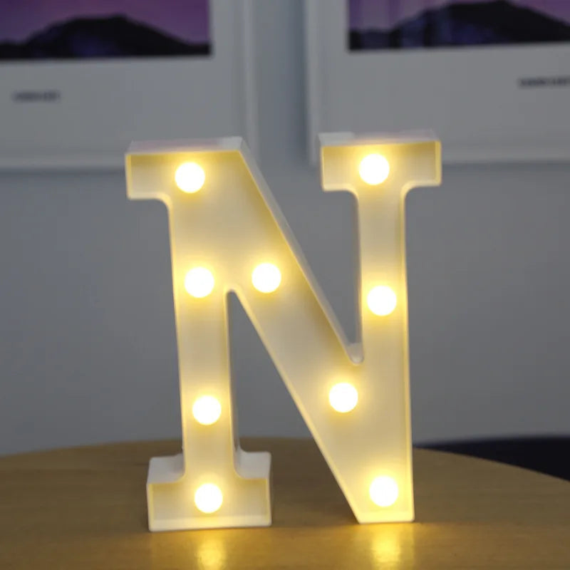 Luzes de Letras LED Decorativa