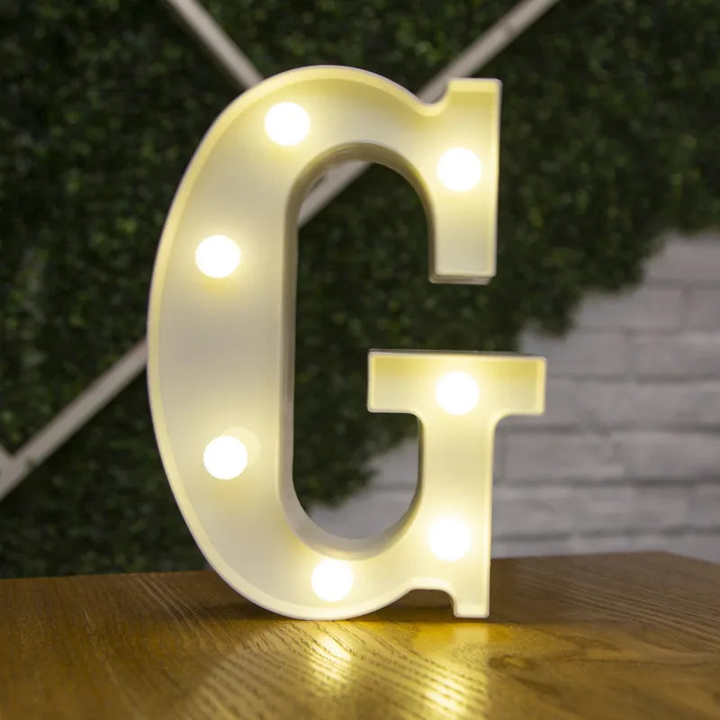 Luzes de Letras LED Decorativa