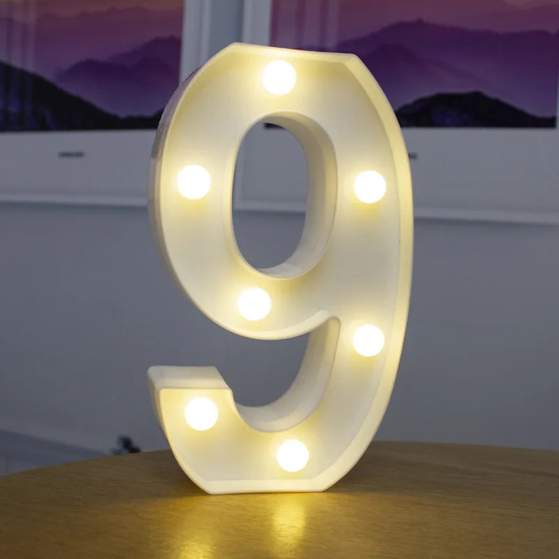 Luzes de Letras LED Decorativa