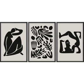 Kit 3 Quadros Decorativos Henry Matisse Escultura PB